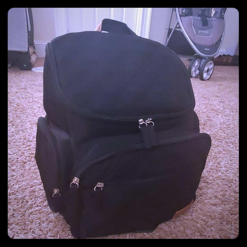 Black diaper bag